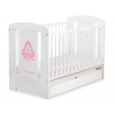 Babybett 120x60cm Glamour mit Schublade STANDARD