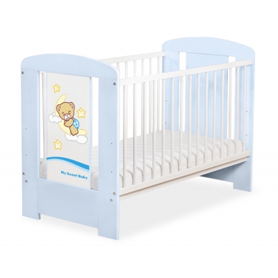 Blau Babybett 120x60cm Gute Nacht