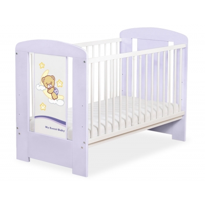 Babybett 120x60cm Gute Nacht Lila