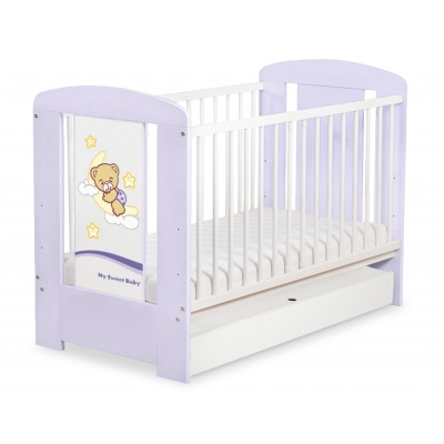 Babybett 120x60cm Gute Nacht mit Schublade STANDARD