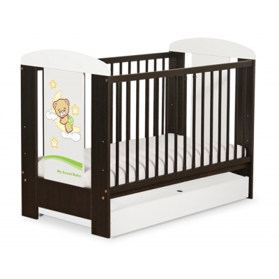 Babybett 120x60cm Gute Nacht mit Schublade STANDARD
