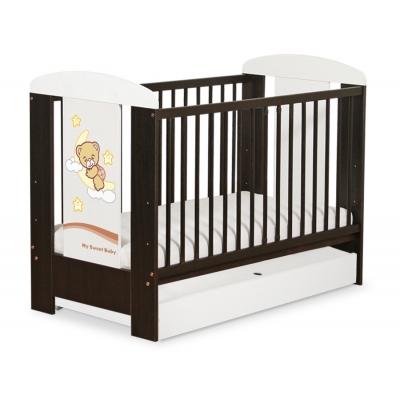 Babybett 120x60cm Gute Nacht mit Schublade STANDARD