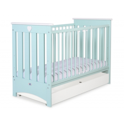 Babybett 120x60cm Lorenzo III mit Schublade STANDARD