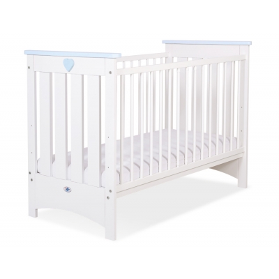 Babybett Weiß und Blau 120x60