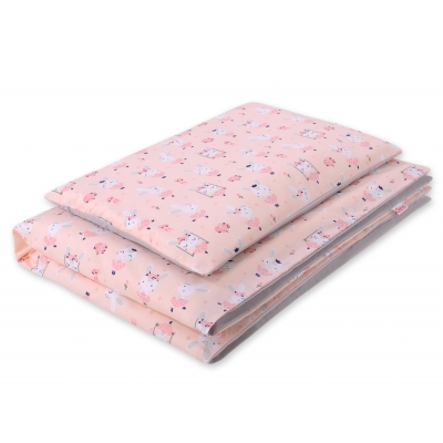 Babybett Bettwäsche Set 2-tlg 100x135cm Mini - Ballerinas rosa