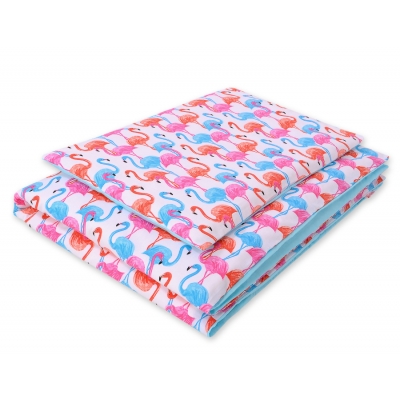 Babybett Bettwäsche Set 2-tlg 100x135cm Mini - Flamingo