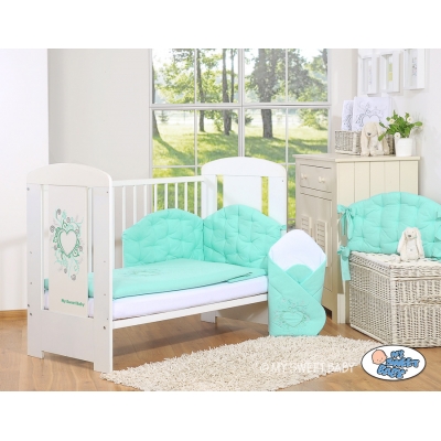 Babybett Bettwäsche Set 2-tlg - Chic minze