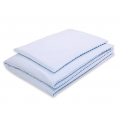 Babybett Bettwäsche Set 2-tlg - Hängende Herzen blau