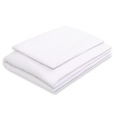 Babybett Bettwäsche Set 2-tlg - Hängende Herzen weiß