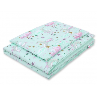 Babybett Bettwäsche Set 2-tlg - Monde minze