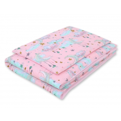 Babybett Bettwäsche Set 2-tlg - Monde rosa
