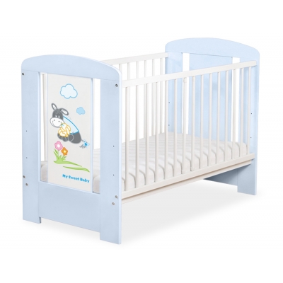 Babybett Blau 120x60cm Esel Luca nr 5011-03-815