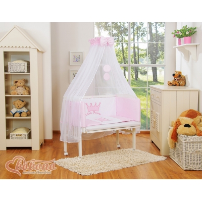 Babybett Boxspring Komplettset mit Matratze und Bettwäsche