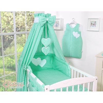 Babybett Himmel Minze Dicker Stoff