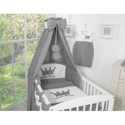 Babybett Himmel mit Stange Anthrazit