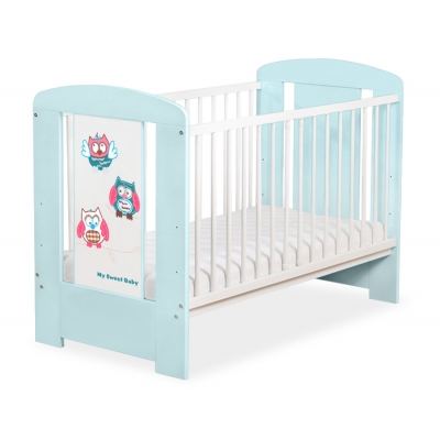 Babybett Minze 120x60cm Eulen 5017-02-425
