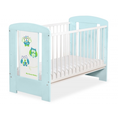 Babybett Minze 120x60cm Eulen 5017-02-428