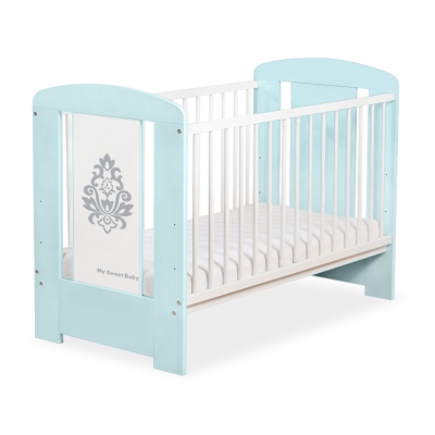 Babybett Minze 120x60cm Glamour Grau Graphik