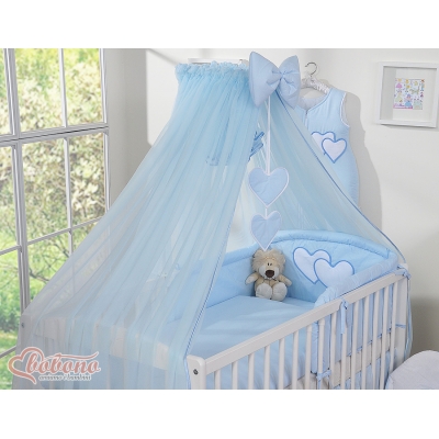 Moskitonetz für Babybett aus Chiffon Blau