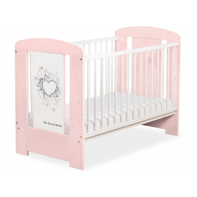 Babybett Puder Rosa 120x60cm Chic