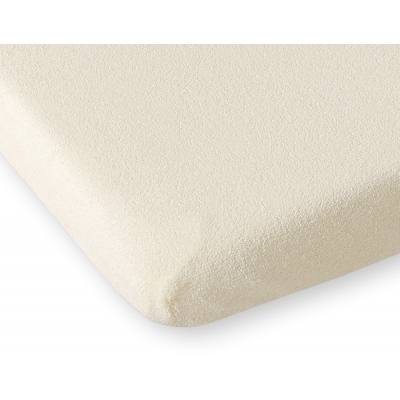 Babybett Spannbettlaken aus Frottee 140x70cm - Creme
