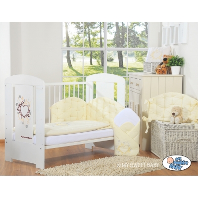 Babybettwäsche Set für Babybett 3-tlg - Chic creme