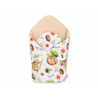 Babyhörnchen mit steifen Einlage - Faultiere beige/beige