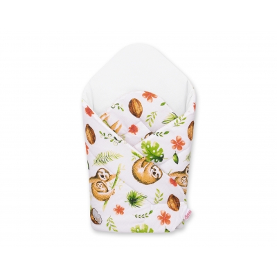 Babyhörnchen mit steifen Einlage - Faultiere beige/weiß