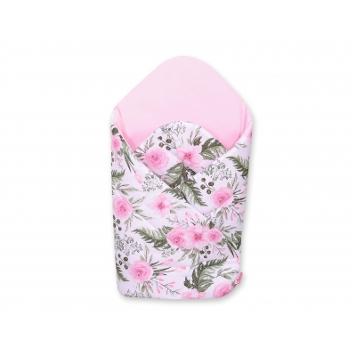 Babyhörnchen mit steifen Einlage - rosa Blüten