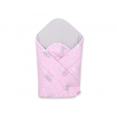 Babyhörnchen mit steifen Einlage - rosa Hasen