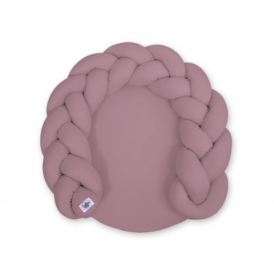 Babynest Geflochen/ Spielmatte 2 in1 - pastellviolett