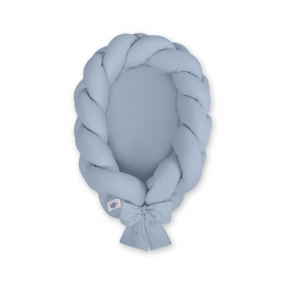 Babynest Geflochten pastellblau 2 in 1