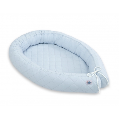 Babynestchen Bettschlange gesteppt - blau