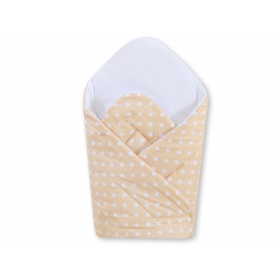 Babynestchen - Hängende Herzen Beige - Punkmuster