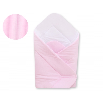 Babynestchen - Hängende Herzen rosa gestreift