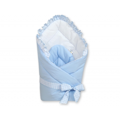 Babynestchen mit Schleife - Bär mit Schleife blau