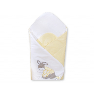 Babynestchen mit Steife Einlage - Esel Luca gelb