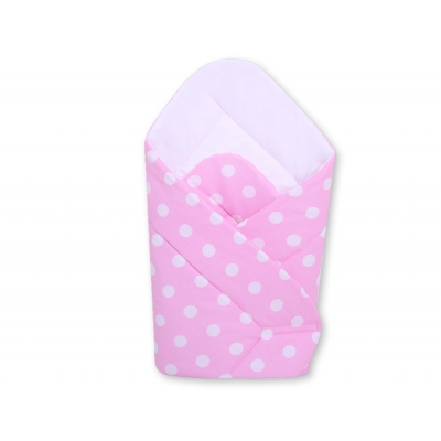 Babyhörnchen mit steife Einlage - Rosa mit Tupfen