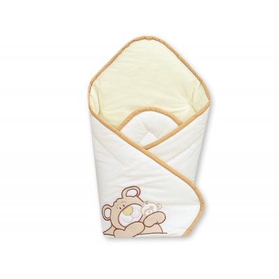 Babynestchen mit Steife Einlage - Teddy Bär Barnaba creme