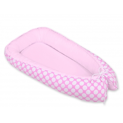 Babynestchen - Rosa-Punktemuster/rosa