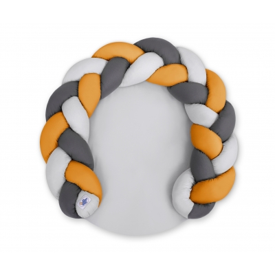 Babynestchen / Spielmatte 2 in1 - grau-honiggelb-anthrazit