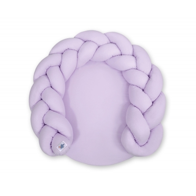 Babynestchen / Spielmatte Zopfschlange 2 in1 - lila