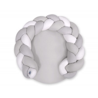 Babynestchen / Spielmatte 2 in1 - weiß-grau