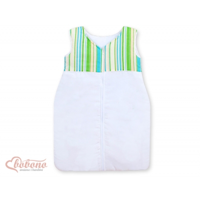 Babyschlafsack Baby- Basic grün gestreift