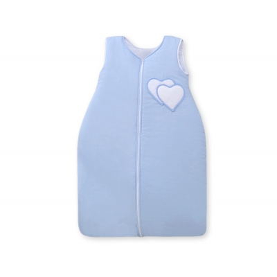 Babyschlafsack - Hängende Herzen blau