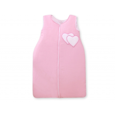 Babyschlafsack - Hängende Herzen rosa