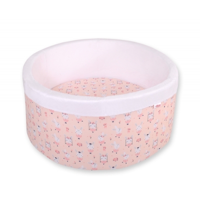 Bällebad aus Minkystoff ohne Bälle - Ballerinen rosa