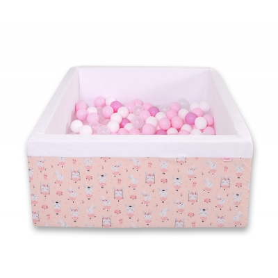 Bällebad minky mit Bällen 200st - Ballerinen rosa