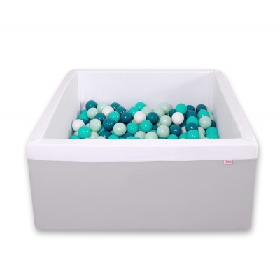 Bällebad minky mit Bällen 200st - grau