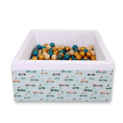 Bällebad minky mit Bällen 200st - minze Hazen